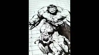 hulk comic book art drawing #shorts