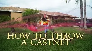 How to throw a castnet even if  you weight 110 lbs.