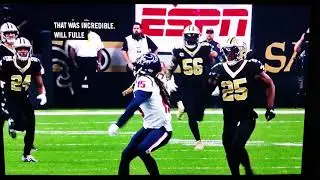 Will Fuller V #15 54yd catch Texans/Saints