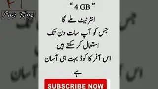 Mobilink and Jazz Free Internet Code 2018 by Fun Time