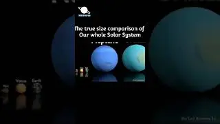 The True Size comparison of whole Solar System 😯 #maniverse #shorts #solarsystem
