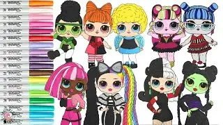 LOL Suprise Makeover Coloring Book Compilation Rainbow High Powerpuff Girls Disney Villains Monster