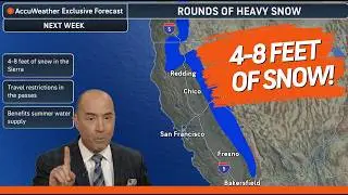 California to Get 4-8 Feet of Snow!