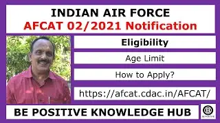 Indian Air Force AFCAT 02 2021 recruitment Notification, Eligibility, Age Limit, How to Apply?