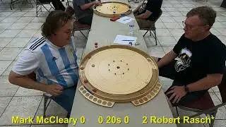 2024 Texas Crokinole Championship; 3rd Place: Mark McCleary v Robert Rasch