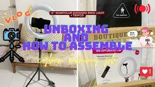 How to Assemble Dimming Ring Light with Tripod | 12&rdquo; Nonpolar Dimming Ring Light (Unboxing)