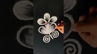 Creative Freehand Kolam rangoli Art designs 🌷🌷 | easy muggulu | small rangoli for Daily use