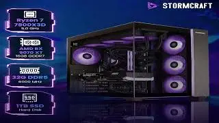 Review: STORMCRAFT Falcon AI Gaming Computer | AMD Ryzen 7 7800X3D 5.0 GHz, RX 9070 XT 16G