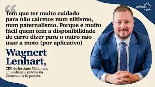 Fala de Wagner Lenhart na audiência pública sobre motos por aplicativo