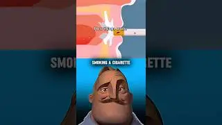 What Happens When You Smoke a Cigarette 🚬 | Shocking Science Animation #Shorts