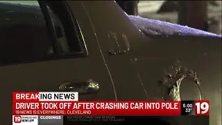 Bullet-riddled car found crashed in Cleveland