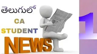 CA Student News Telugu 1: Nov 2022 mock tests|subject wise sessions|exam application date