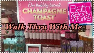 Bath and Body Work Champagne Brunch floor set Walk Thru