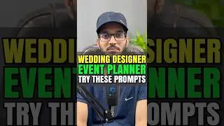 Try These AI Prompts If You Are Wedding Designer & Event Planner #wedding #event #hafizmugheera #fyp