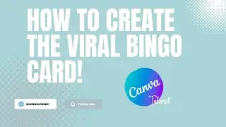 How to Create the Viral Bingo Card IN #canva