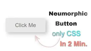 CSS Neumorphic Button Effect | CSS3 Button UI #youtube #youtubeindia