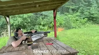 Savage 110 3006 slow motion muzzle blast