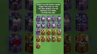 EVERY PLAYER WORTH MORE THAN THE 87+ WC OR FUT FANTASY HERO PLAYER PICK SBC!  #fut #fifa23
