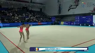 CSS UNIREA Iasi 2 Junioare IV   Duo R1 WA 2025   Festivalul Național de Gimnastică Ritmică