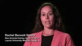 Non-directed Kidney Donor Rachel Bennett Steury:  Paying It Forward