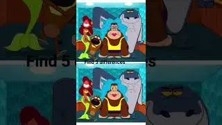 Find 5 differences #explore #puzzle #game #cartoon #subscribe #trendingshorts #viralshorts #shorts