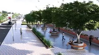 Road plan (3D Tour - Walkthrough Animation) Singrauli, Madhya Pradesh  | Devila Landscape