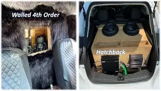 2 12s Hatchback Subwoofer Flex | Truck Walled 4th Order Build