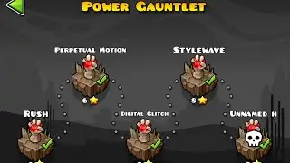 Beating The Power Gauntlet In Geometry Dash!