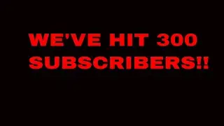 WE'VE HIT 300 SUBSCRIBERS!!!