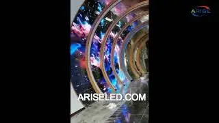 Soft flexible LED display is used for immersive interactive induction experience, exhibition hall, g