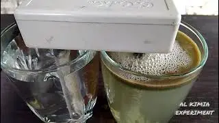 Tes air AQUA VS air RO dengan Dual precipitator