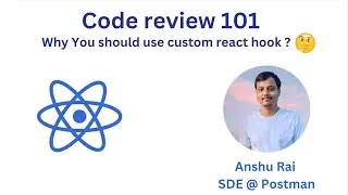 Why You should use custom react hook.