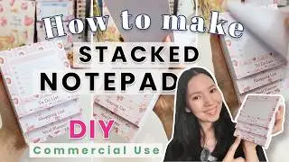 DIY How to make a Stacked Notepad