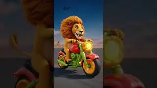 Tiger and Lion Laughed&hellip; But the Rabbit Won 🏍️🥕 | Never Underestimate a Rabbit 🐰 #ai #animals #shorts