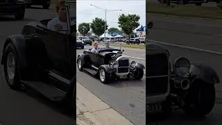 1929 Ford Model A Roadster Classic Car Drive By Engine Sound Woodward Dream Cruise 2025