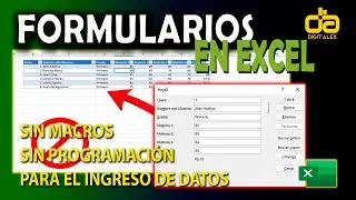 FUNCION PARA INGRESAR DATOS RAPIDAMENTE | como hacer un formulario en Excel para ingresar datos