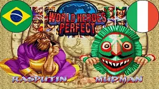 World Heroes Perfect  ▰ (Rasputin) Vs (Mudman) ▰ High Level Matches