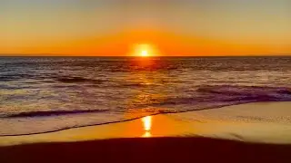 Ambient Sunset Over the Ocean, Sounds of Waves for Mental Clarity Healing Meditation Calm Sleep ASMR