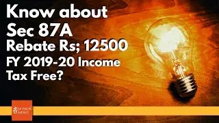 New Income Tax Calculation 2019 Hindi | Calculate New REBATE 2019-20 Full Explained 87a
