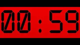 3 minute countdown with alcd nova font