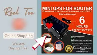 Work From Home Set-Up: Part 1 Mini UPS for WIFI Router Online Shopping