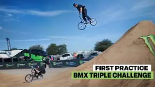 The Battle Begins - First Practice at BMX Triple Challenge - Glendale 2026