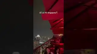 Amazing rooftop nightclub at Marina Bay Sands, C&Eacute; LA VI Singapore #singapore #travel #vlog