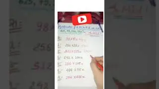 ##FASTER WAY TO MULTIPLY ANY NUMBER BY 5,25,125,625,175,75...in just seconds...