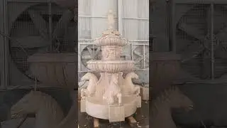 Large Stone Outdoor Horse Fountain Sculpture for Sale DZ-489 #fountain #custom #sculpture