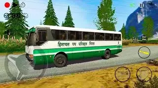 Indian bus simulator |watch till end 👌 👆 |adventure driving on Hill. 