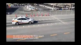 RTA smart parking test for Emergency brake