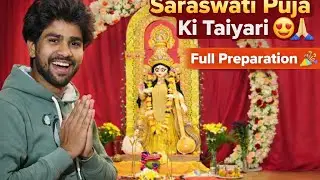 Saraswati Puja ki taiyari #fullvlogs#volgvideo@Manjit_vologs112kuch galti hoga hoto maaf kar dena🙏🏻🫠