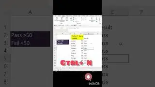 #excel #excel tutorial #excel shortcut