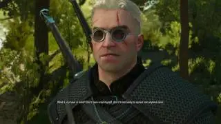 The Witcher 3 Blood and Wine - Big Game Hunter: Count Beledal Discuss Peacocks Dialogue Cutscene